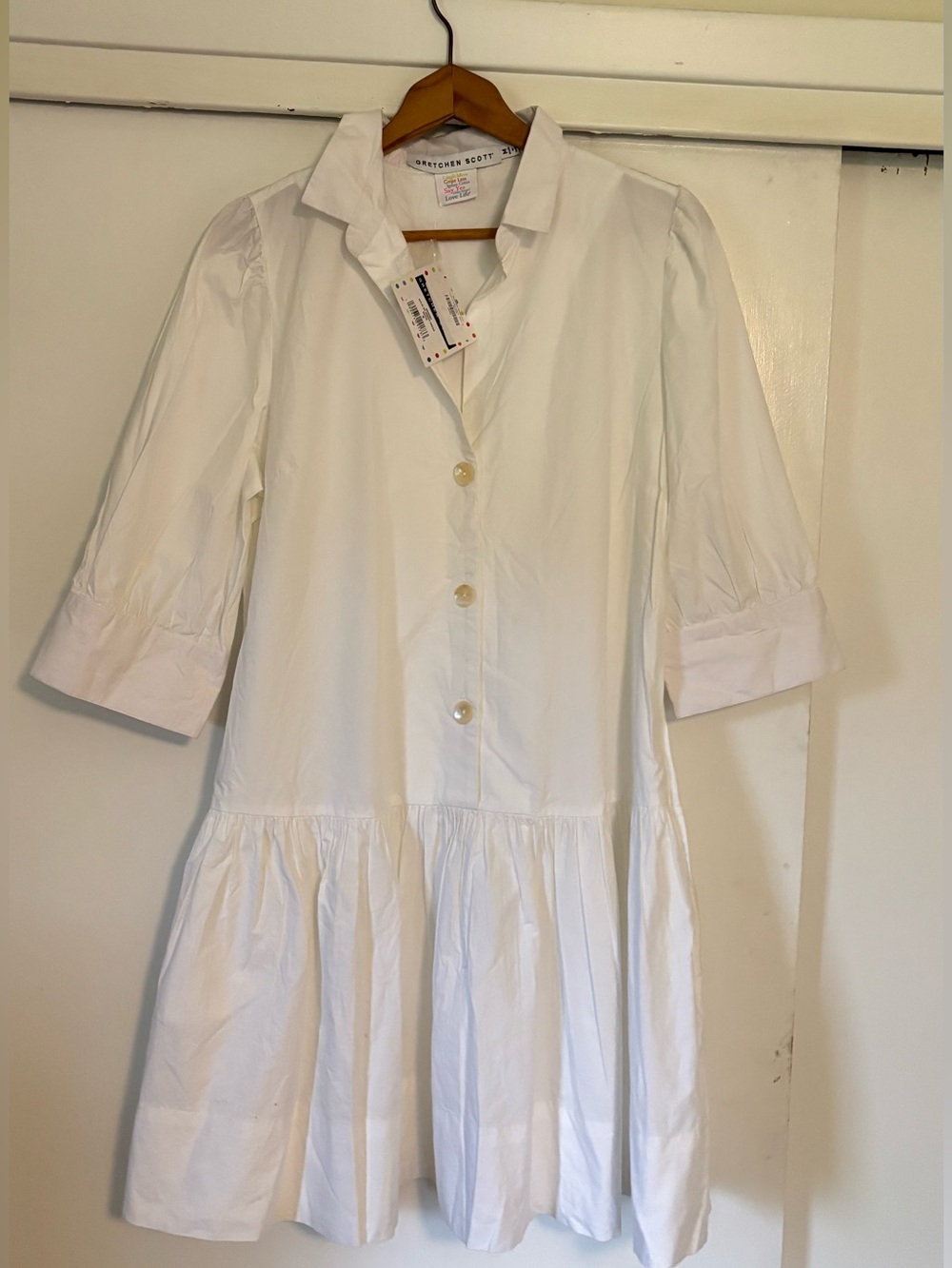 NWT Gretchen Scott Size M Solid So Sweet White